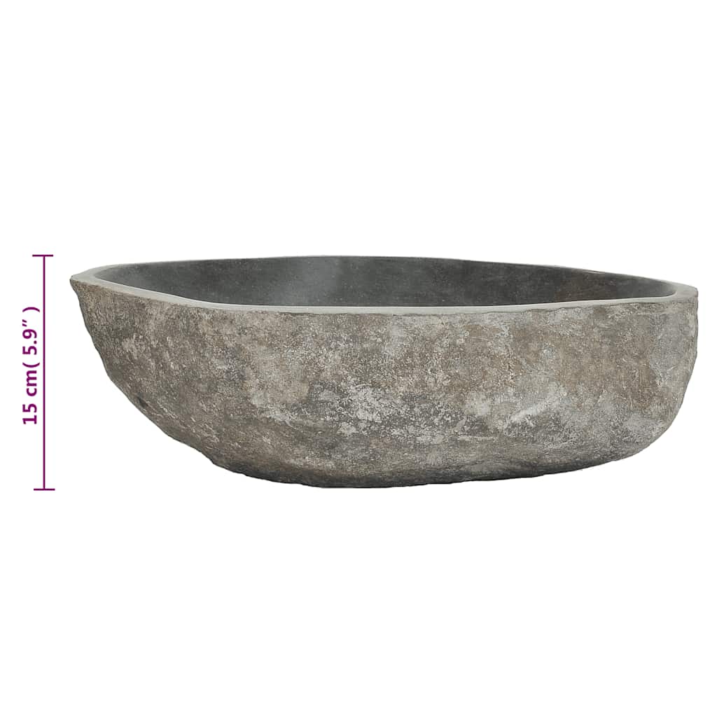 Basin River Stone Oval (17.7"-20.9")x(13.4"-16.1")