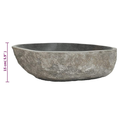 Basin River Stone Oval (17.7"-20.9")x(13.4"-16.1")