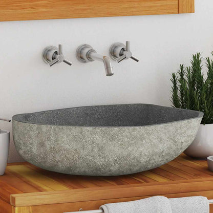 Basin River Stone Oval (17.7"-20.9")x(13.4"-16.1")