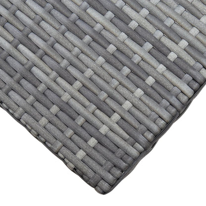 Stool | Grey | PE Rattan | Small | Foldable | Stool | Square