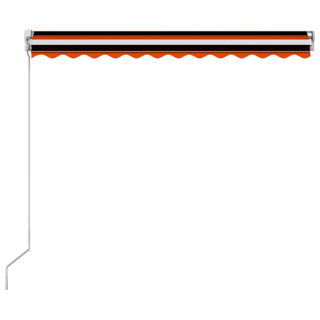 Retractable Awning | Orange and Brown | Powder coated aluminium