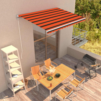 Retractable Awning | Orange and Brown | Powder coated aluminium