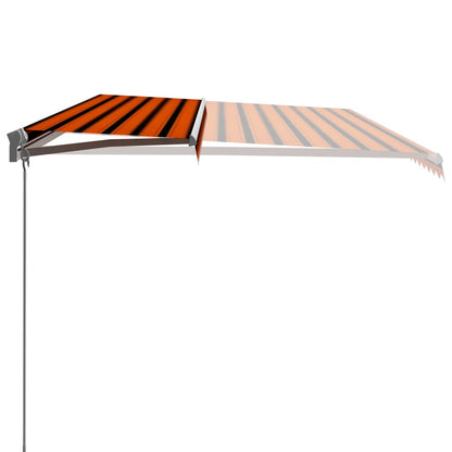 Retractable Awning | Orange and Brown