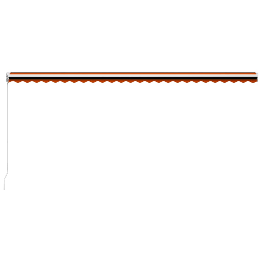 Retractable Awning | Orange and Brown