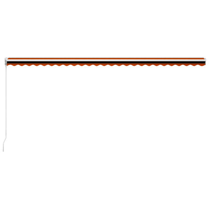 Retractable Awning | Orange and Brown