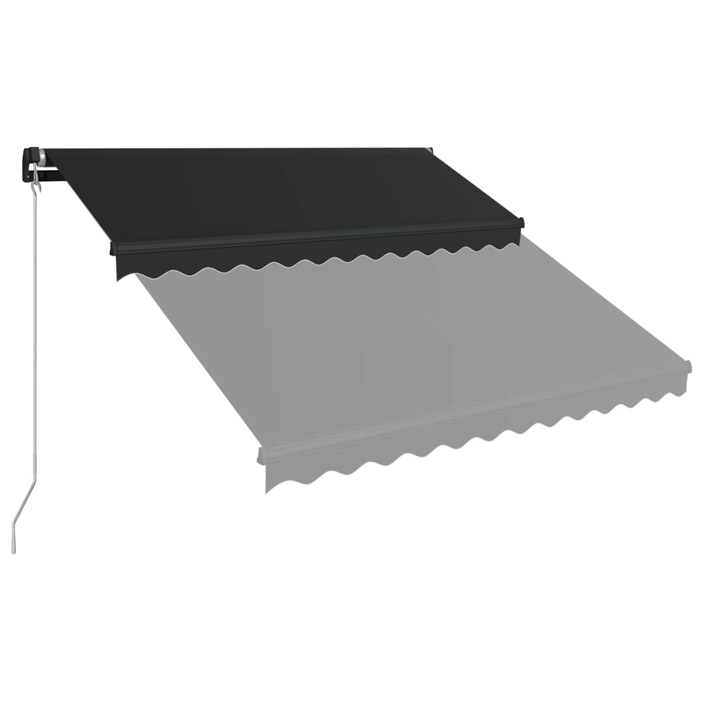Manual Retractable Awning 300x250 cm Anthracite