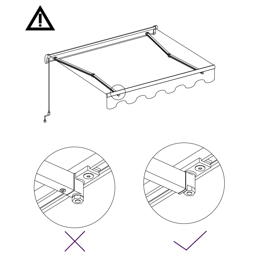 Manual Retractable Awning 300x250 cm Anthracite