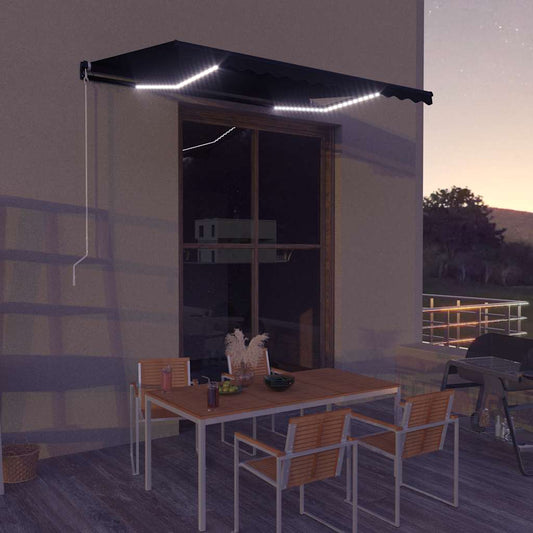Retractable Awning | Anthracite | Powder-coated aluminium frame