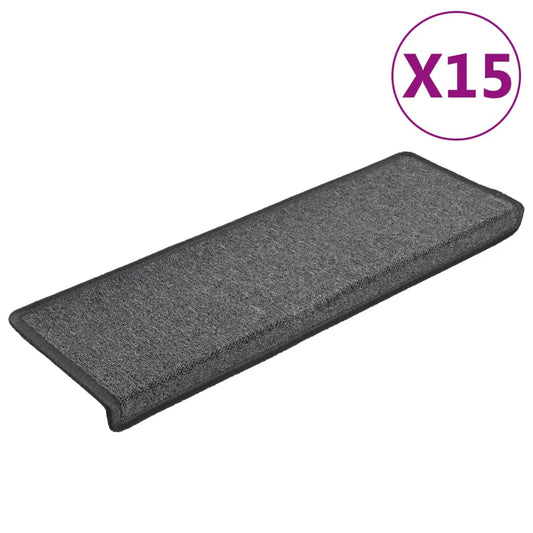 Carpet Stair Tread | Set of 15 | Dark grey