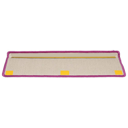 Stair Mats 15 pcs 65x21x4 cm Violet Rectangular Edge