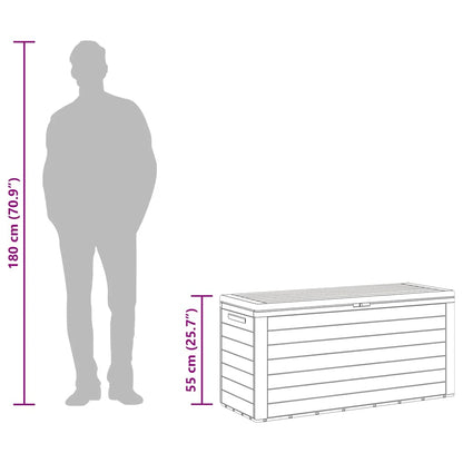 Storage Box Brown Polypropylene 45.7x17.3x21.7 in Storage Box