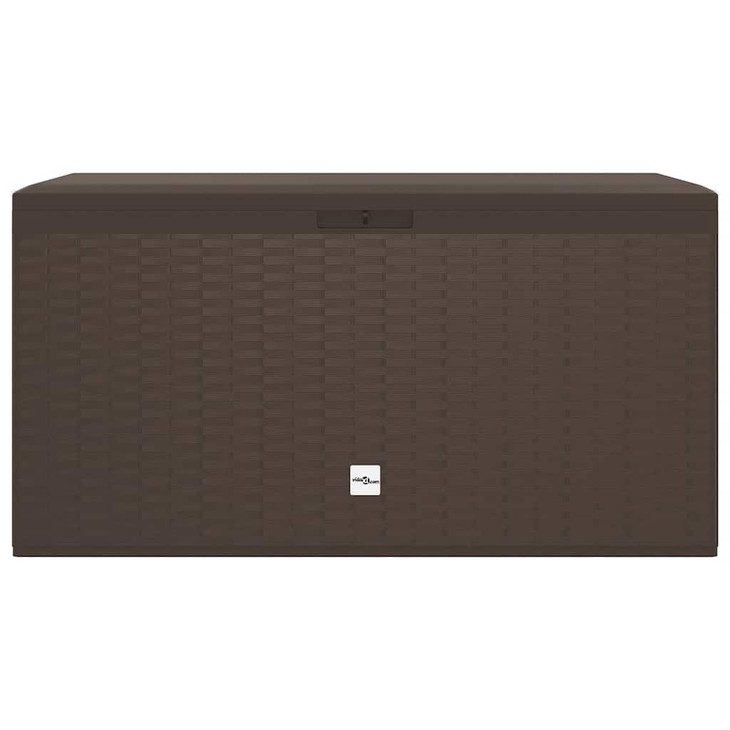 vidaXL Storage Box Brown Polypropylene Medium Garden Storage Box