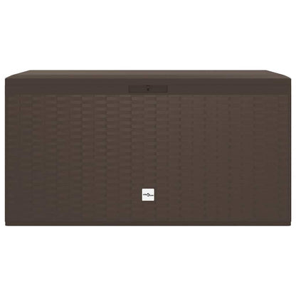 vidaXL Storage Box Brown Polypropylene Medium Garden Storage Box