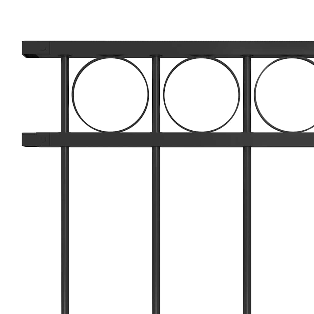 Fence Panel "Assen" Steel 163x80 cm Black