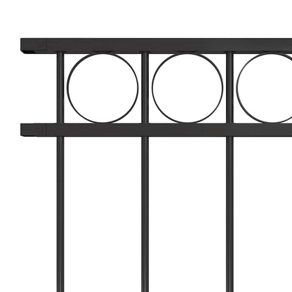 146317 vidaXL Fence Panel ASSEN" Steel 1,7x1 m Black