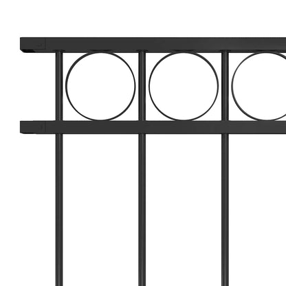 Fence Panel "Assen" Steel 163x150 cm Black