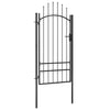 Garden Gate Steel 39.4"x98.4" Black
