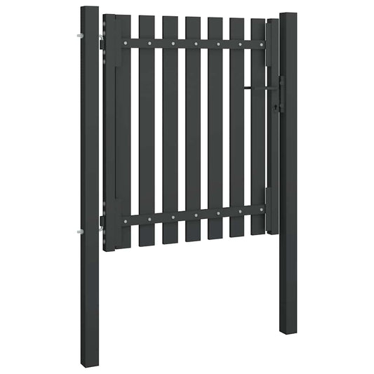 Garden Fence Gate Steel 100x75 cm Anthracite