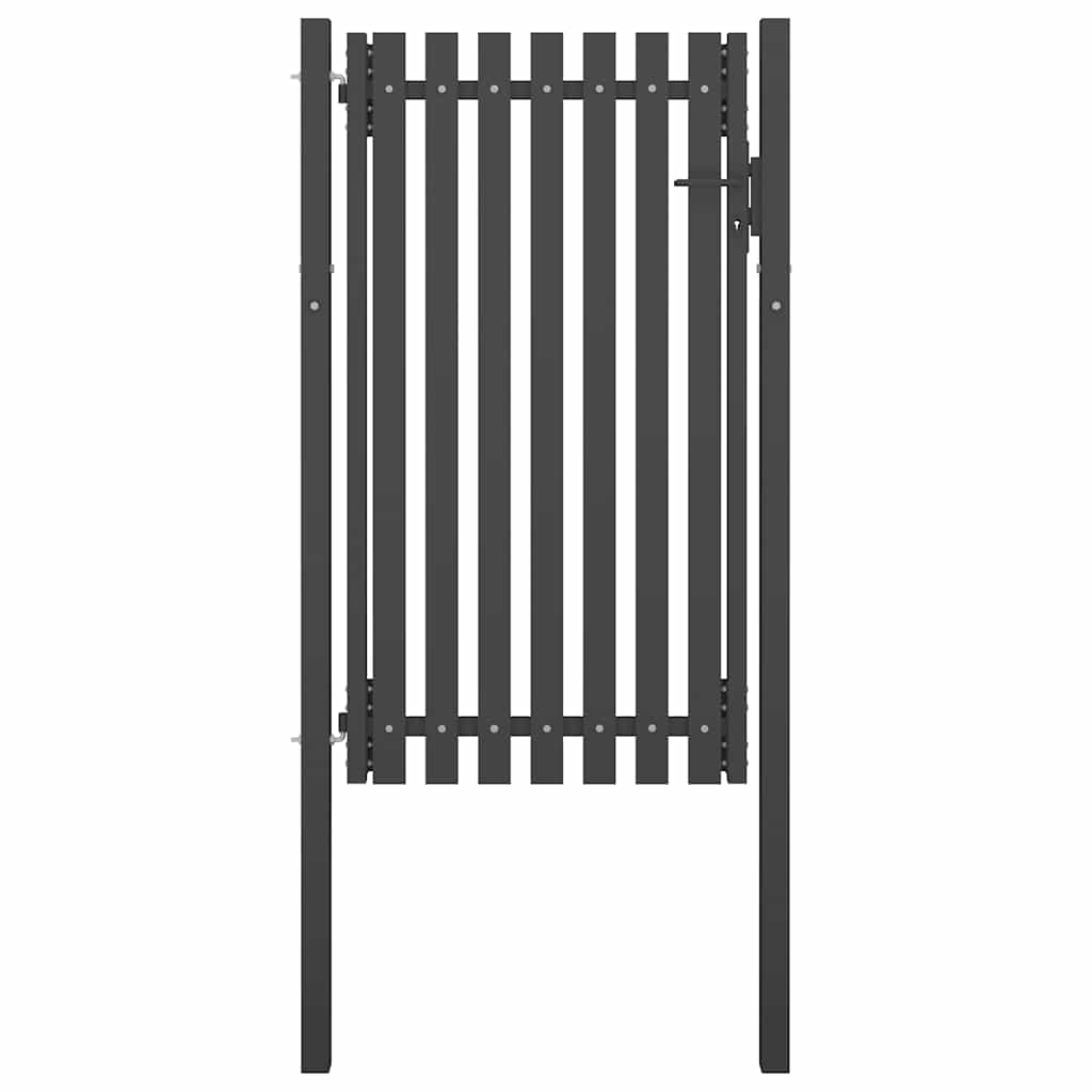 Garden Fence Gate Steel 1x2.25 m Anthracite