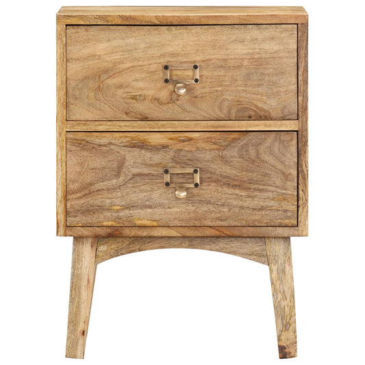 Bedside Cabinet | Natural Wood | Solid Mango Wood | Medium