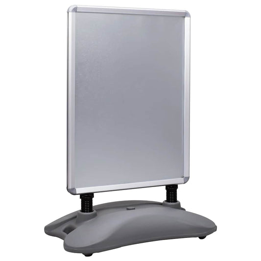 51204 vidaXL A1 Waterbase Poster Stand Grey Aluminium Alloy