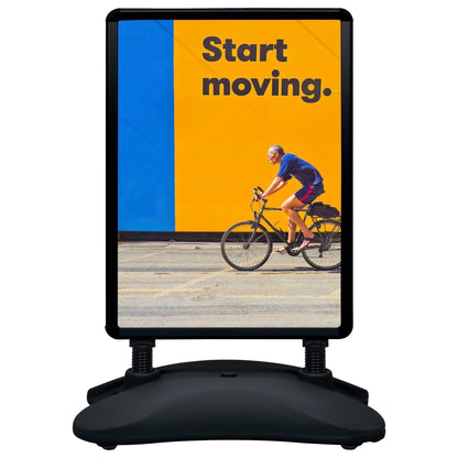 A1 Waterbase Poster Stand Black Aluminium Alloy