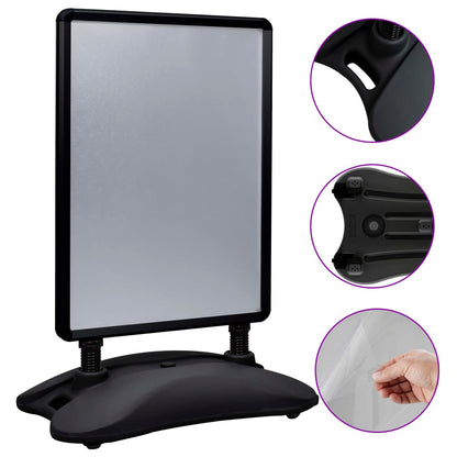 A1 Waterbase Poster Stand Black Aluminium Alloy