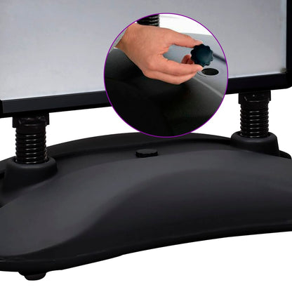 A1 Waterbase Poster Stand Black Aluminium Alloy