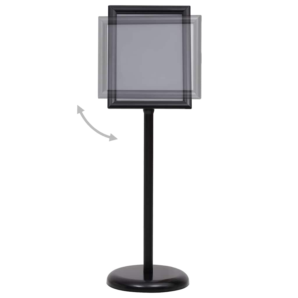 A4 Pedestal Poster Stand Black Aluminium Alloy
