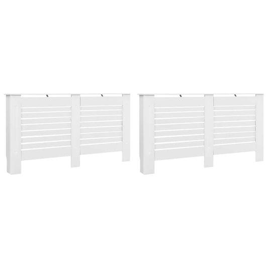 Radiator Covers 2 pcs White 152x19x81,5 cm MDF