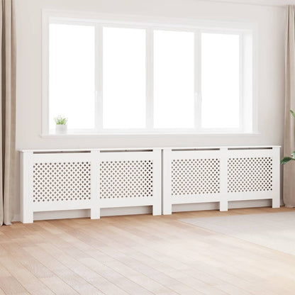 Radiator Covers 2 pcs White 172x19x81.5 cm MDF