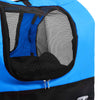 2-in-1 Pet Bike Trailer & Jogging Stroller Blue and Black