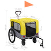 2-in-1 Pet Bike Trailer & Jogging Stroller Yellow and Grey
