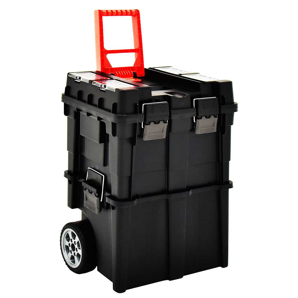 146271 vidaXL Tool Organiser Trolley with Handle 45x36x90 cm