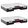 Assortment Boxes 2 pcs with Adjustable Dividers 460x325x80 mm Plastic