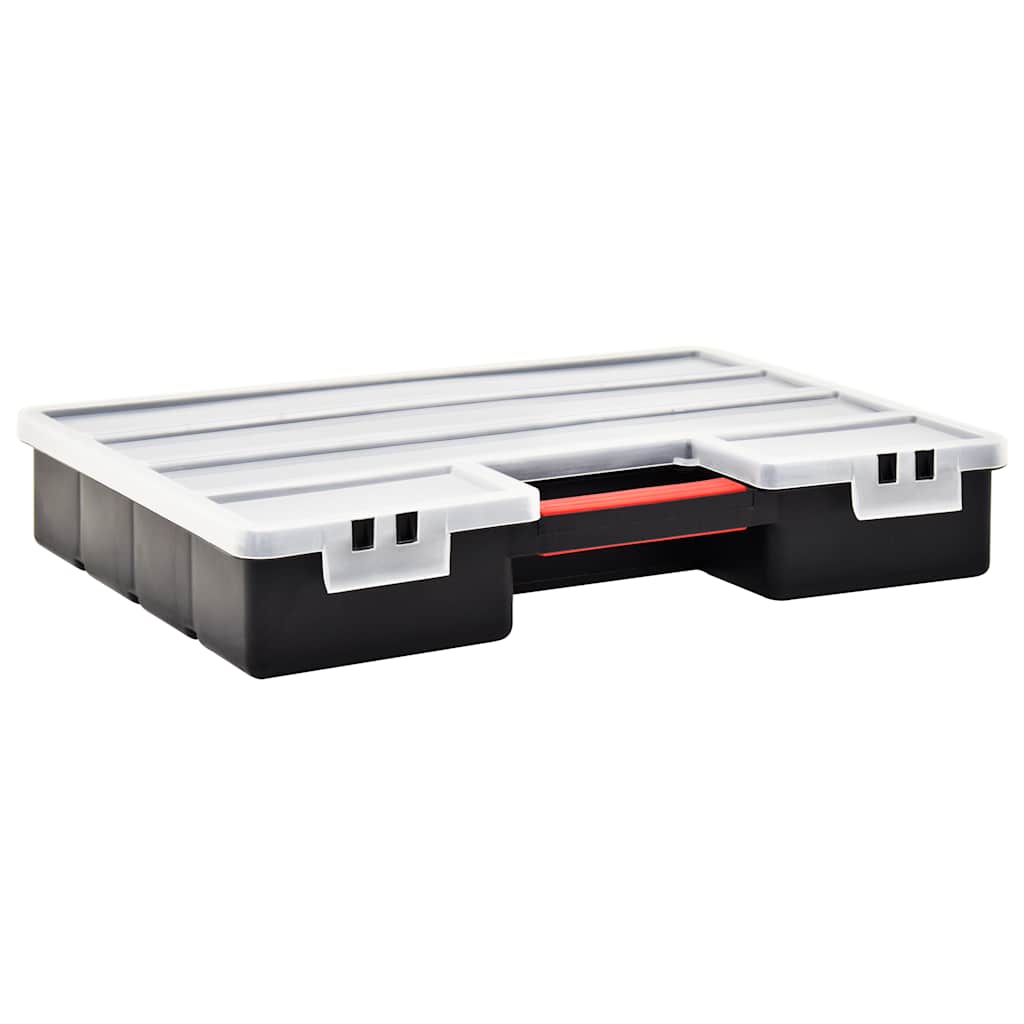 Assortment Boxes 2 pcs with Adjustable Dividers 460x325x80 mm Plastic