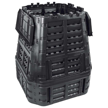 146277 vidaXL Garden Composter Black 93,3x93,3x113 cm 740 L