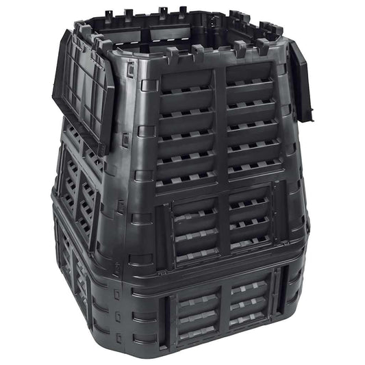 146277 vidaXL Garden Composter Black 93,3x93,3x113 cm 740 L