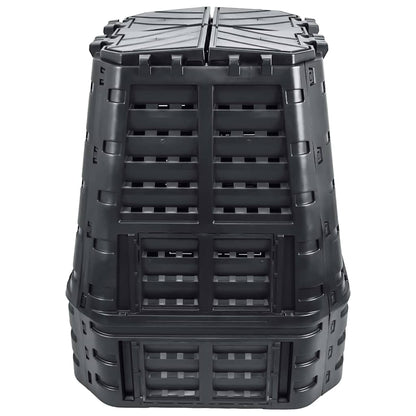 146277 vidaXL Garden Composter Black 93,3x93,3x113 cm 740 L