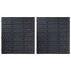 32 Piece Storage Bin Kit with Wall Panels Red and Black