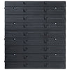 32 Piece Storage Bin Kit with Wall Panels Red and Black