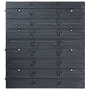 96 Piece Storage Bin Kit with Wall Panels Blue