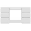 Writing Desk White 140x50x77 cm Engineered Wood