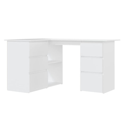 Corner Desk | White | Engineered wood | Large | Corner Desk | Other