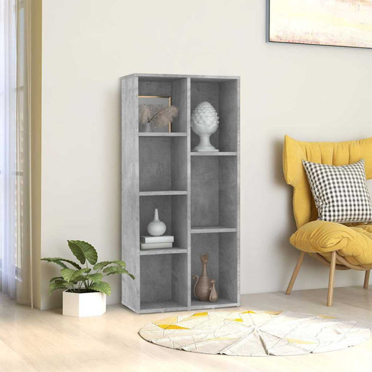 Book Cabinet | Concrete Grey | Engineered Wood | Medium | Book Cabinet