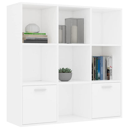 Cabinet | White | Engineered Wood | 98 cm | Book Cabinet | Rectangular