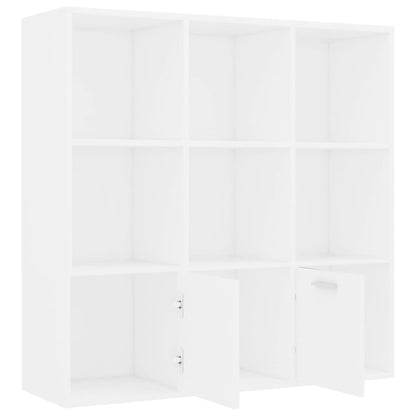 Cabinet | White | Engineered Wood | 98 cm | Book Cabinet | Rectangular