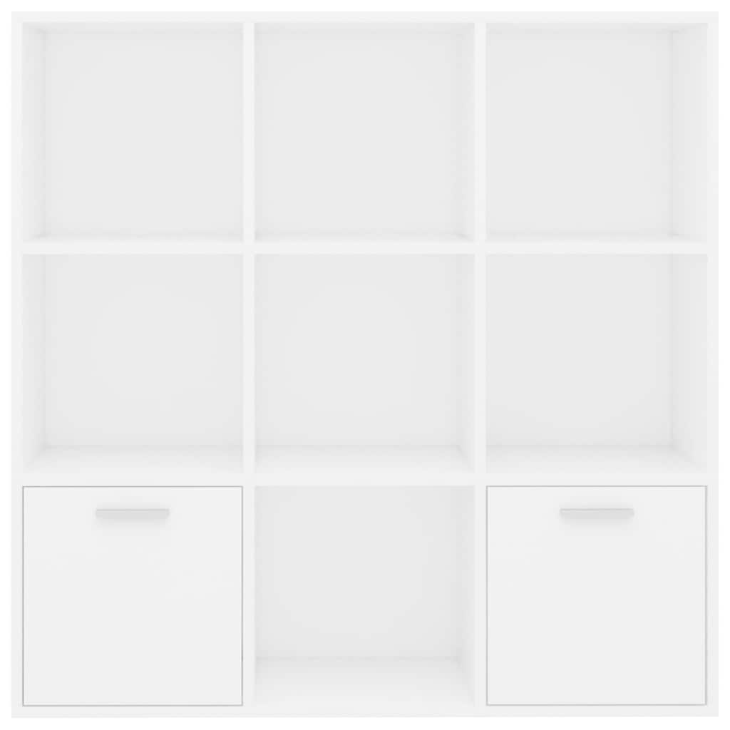 Cabinet | White | Engineered Wood | 98 cm | Book Cabinet | Rectangular