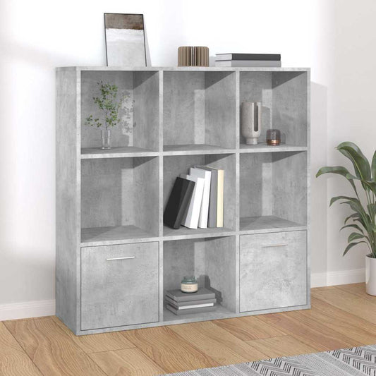 Cabinet | Concrete grey | Engineered wood | Medium | Book Cabinet