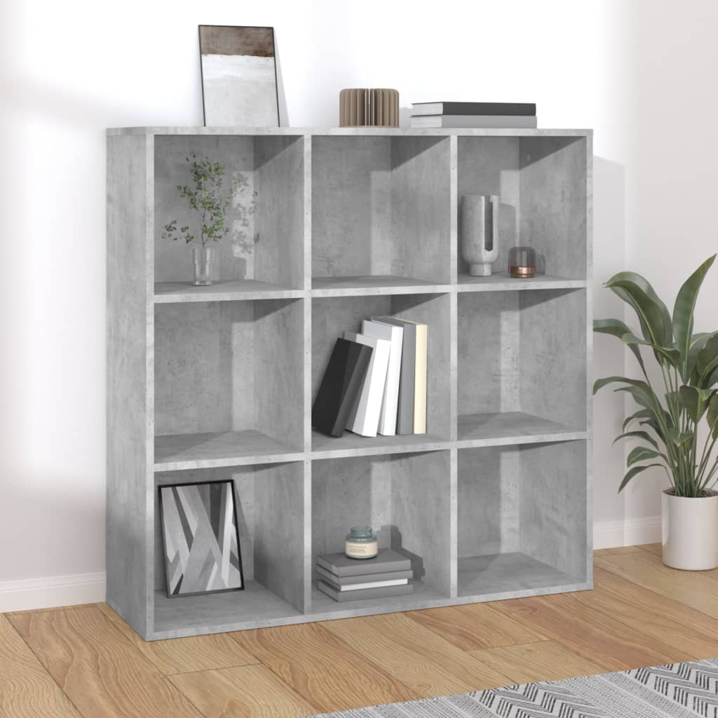 Bookcase | Concrete grey | Engineered wood | Medium | Storage | Bookcase